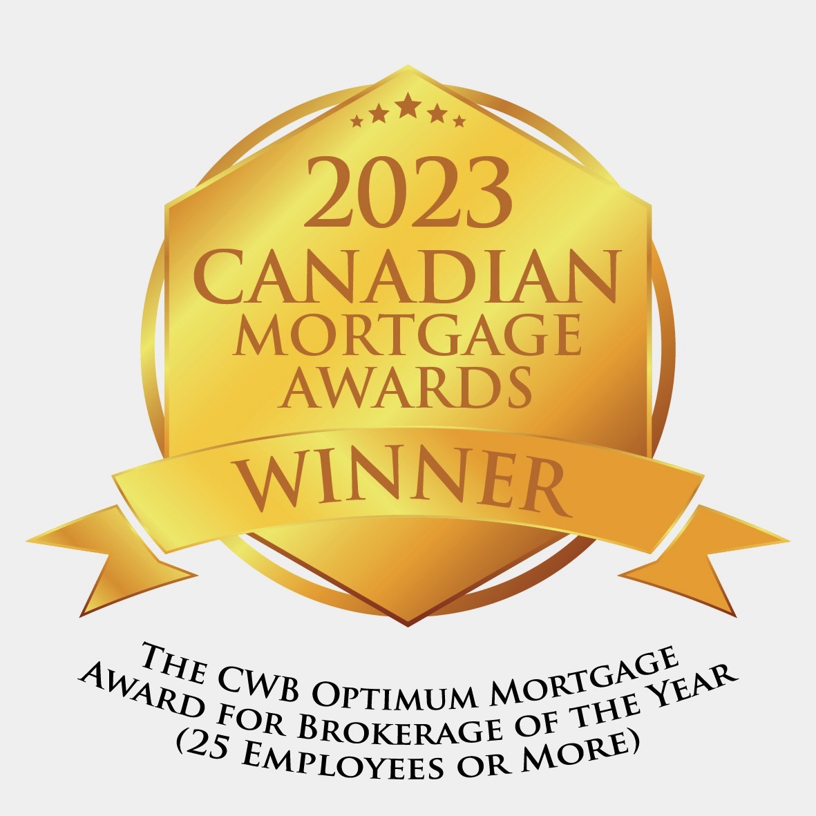 Canadian Mortgage Awards — Brokerage of the Year winner badge